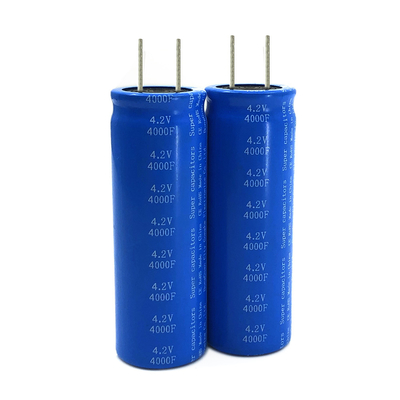 خلية المكثف الكهربائي الفائق من IEC 4.2V 4000F لنظام الإضاءة الشمسية