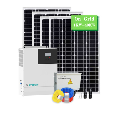 نظام الطاقة الشمسية الهجين متعدد الاستخدامات 5KW 10KW 20KW للمنزل