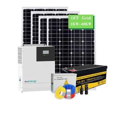 نظام الطاقة الشمسية الهجين متعدد الاستخدامات 5KW 10KW 20KW للمنزل