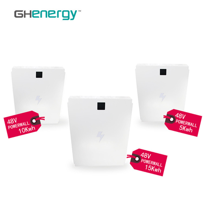 ISO9000 البطارية الشمسية لوحة Powerwall 5kwh 48V مع المدمج في BMS