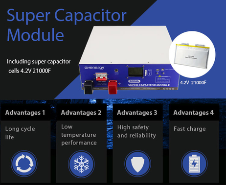 وحدة BMS متعددة الأغراض 48V Ultracapacitor ، 100ah Graphene Supercap Module