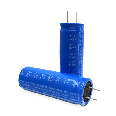 خلية المكثف الكهربائي الفائق من IEC 4.2V 4000F لنظام الإضاءة الشمسية