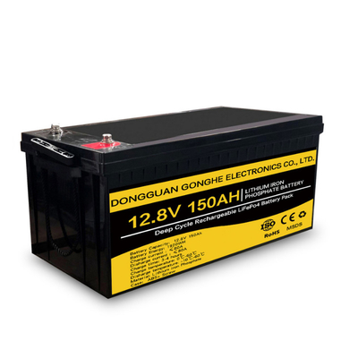 IEC 62619 بطارية ليثيوم أيون ذات دورة عميقة 12.8 فولت 100 أمبير للنظام الشمسي