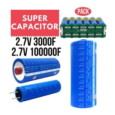 2.7V 100000 الجرافين المكثفات الفائقة بطارية تخزين طاقة البطارية لجمع الطاقة الشمسية