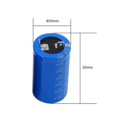 المكثفات الفائقة Lug 2.7 Volt 500 Farad استبدل البطاريات من خلال الفتحة