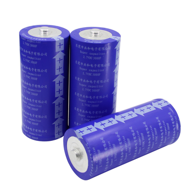 60x136mm بطارية سوبر مكثف 2.7V 3000F لا انفجار عملي