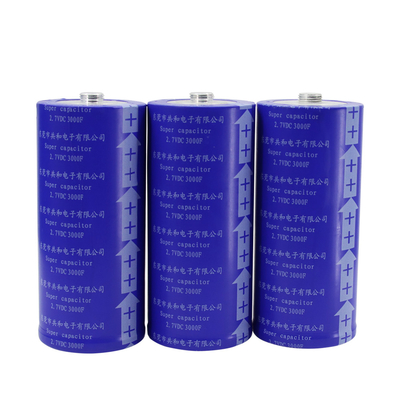 60x136mm بطارية سوبر مكثف 2.7V 3000F لا انفجار عملي